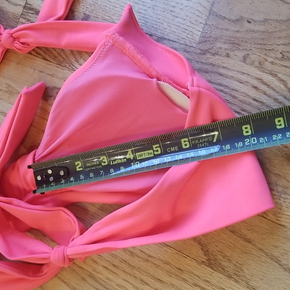 (M) Neon Two Piece Bikini Swimsuit Beach Vacation Pool Tan Girlhoodcore - Picture 6 of 8